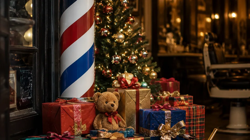 Christmas toy drive at Styles Barber Shop
